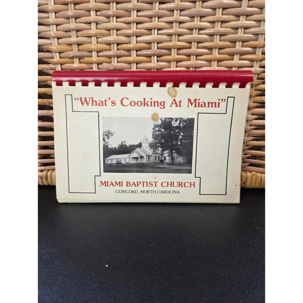 Vintage 1984 Miami Baptist Church Cookbook Concord North Carolina  Recipes